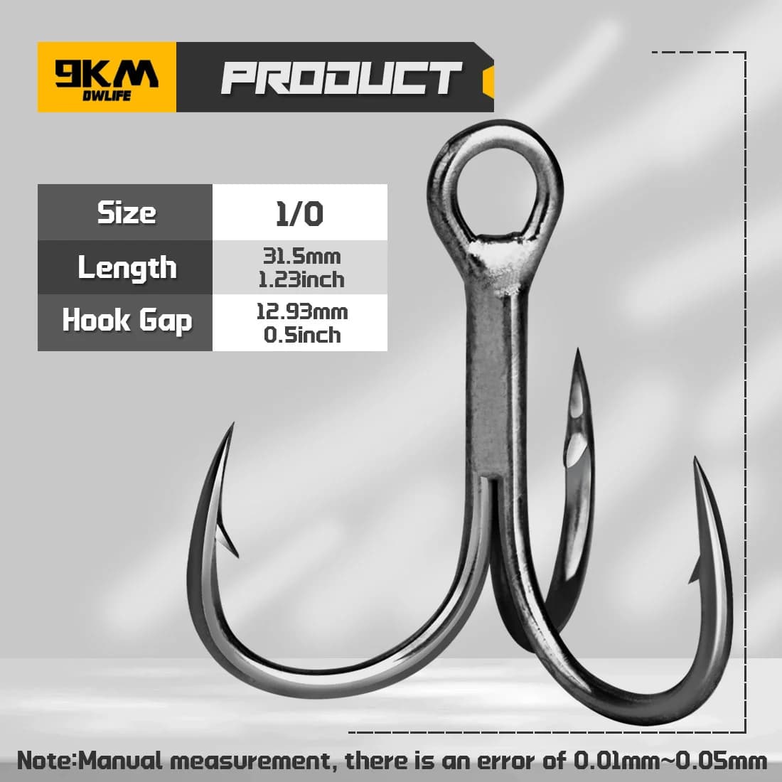 Czarne kotwiczki morskie (triple hooks)