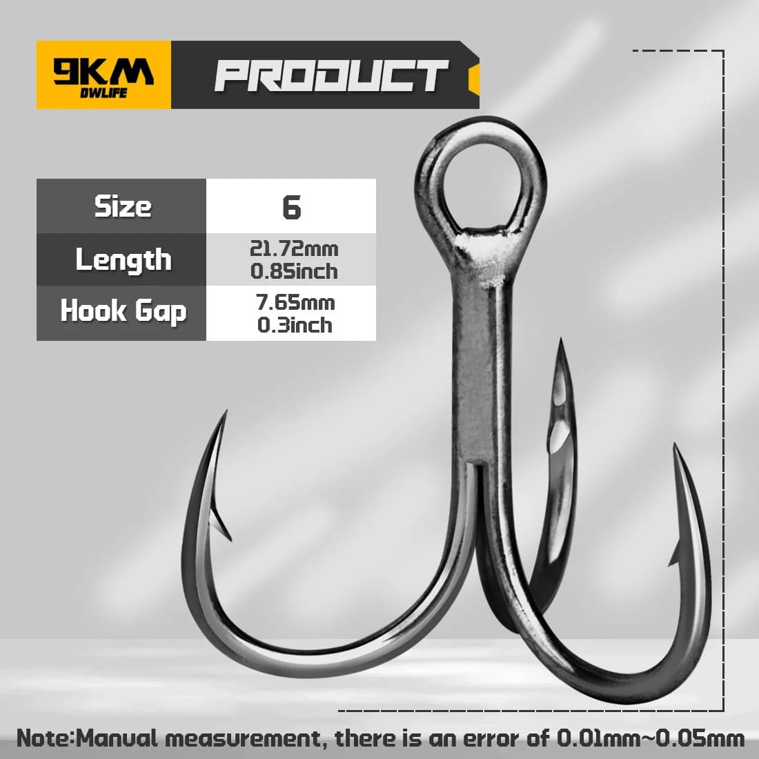 Czarne kotwiczki morskie (triple hooks)