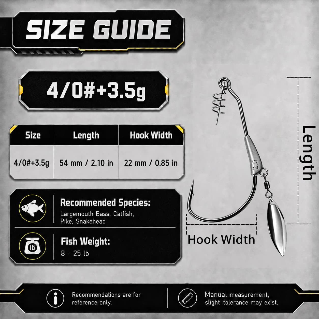 Ciężarek Haczyk Swimbait z Underspinem, 12 szt.