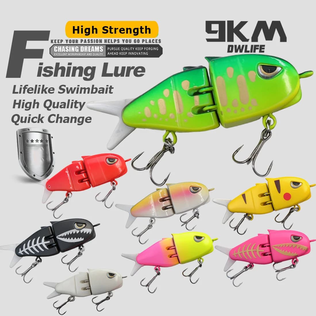Mini VIB Swimbait – wolno tonąca przynęta z oczami 3D